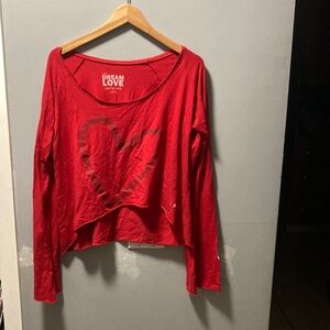 Peace love world red shirt